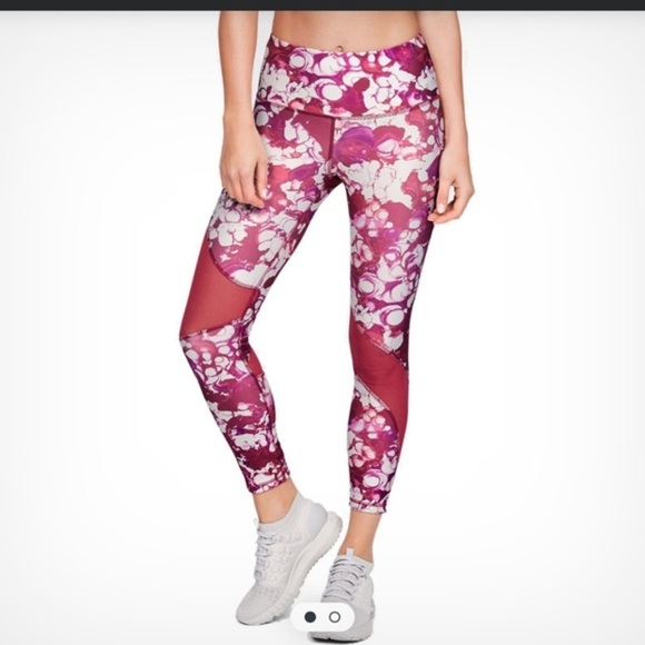 5/$25 Under Armour HG Ankle purple red Leggings Pants XS - Picture 1 of 6